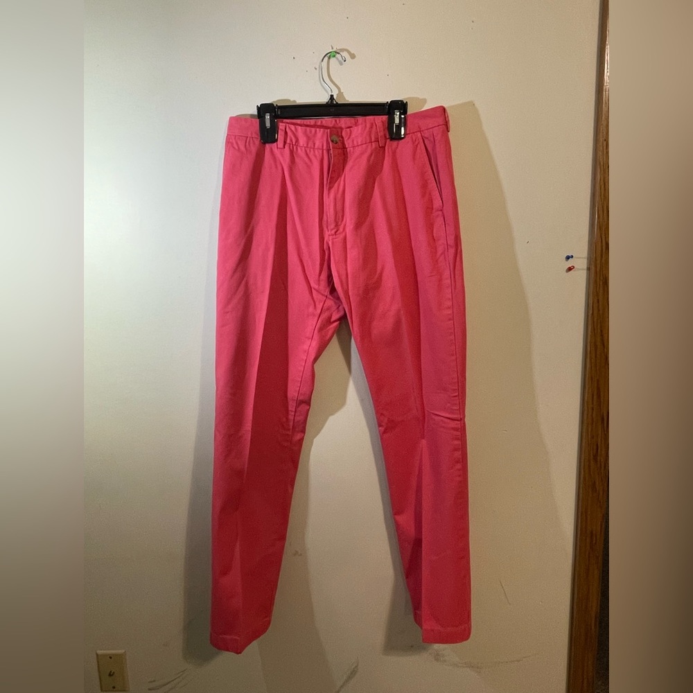 Vineyard Vines Men’s Pants 34x34 Slim fit Club Flat Front Cotton twill casual